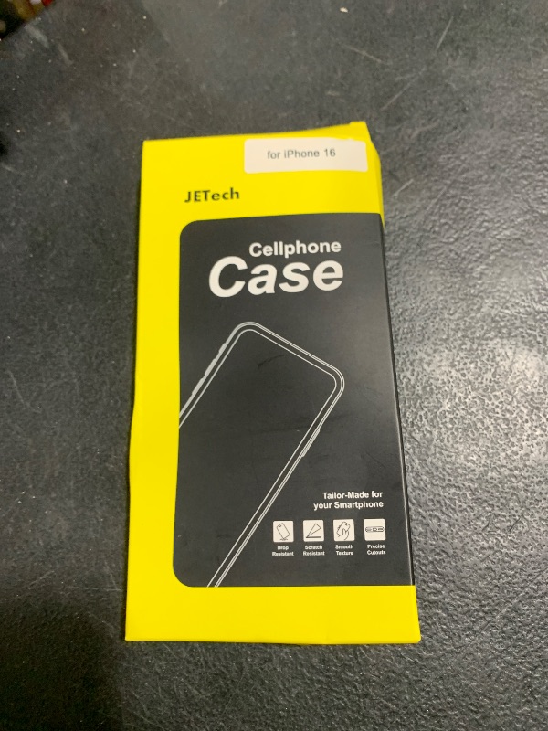 Photo 1 of JETech Case for iPhone 16 6.1-Inch, Non-Yellowing Shockproof Phone Bumper Cover, Anti-Scratch Clear Back (Clear)