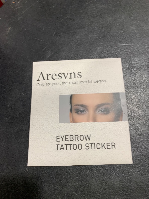 Photo 1 of Aresvns 6D Eyebrows Tattoo 66 Pairs,Newly Improved Black Good Looking Eyebrow Tattoo Sticker,Realistic Fake Eyebrows,Suitable Size,Tattoo Eyebrow Waterproof and Long-Lasting 3-5 Days Christmas Gift