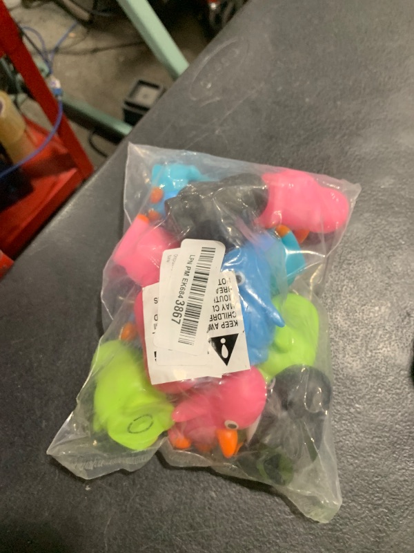Photo 1 of One Dozen (12) 2" Rubber Bath Toy Animals (Penguins)