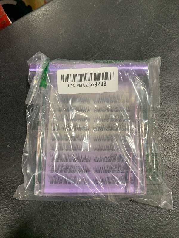 Photo 1 of Pawotence Wispy Lash Clusters Kit Cat Eye Lash Extension Kit 180pcs Natural Individual Lashes Left Right Cluster Eyelash Extensions Kit with Lash Bond and Seal, Lash Tweezers for Self Application