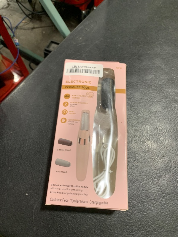 Photo 1 of Electric Callus Remover for Feet – Rechargeable Electric Foot Callus Remover Tool with 2-Speed Foot Sander with 2 Rollers (Coarse & Fine) for Smooth & Soft Feet – Compact for Daily & Travel Use