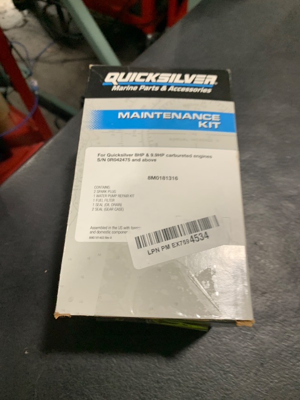 Photo 1 of Quicksilver 8M0181316 Outboard Service Repair Kit 8/9.9hp Carbureted
