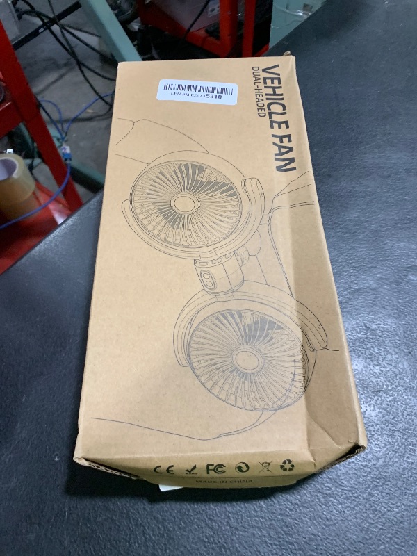 Photo 1 of Car Fan USB Powered for Baby: Dual Car Cooling Fans for Backseat 3 Speed Separate Controlled Quiet Brushless Motor 360° Rotatable 5V Rear Seat Air Circulation for Vehicle Van Truck SUV RV(USB Plug)