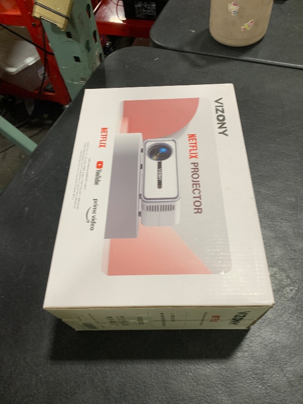 Photo 1 of [Netflix Officially/Dolby Audio] Smart Projector with WiFi and Bluetooth, VIZONY Native 1080P Projector with Apps Built in Netflix, Youtube, Hulu, Disney+, Portable Mini Projector for Indoor/Outdoor