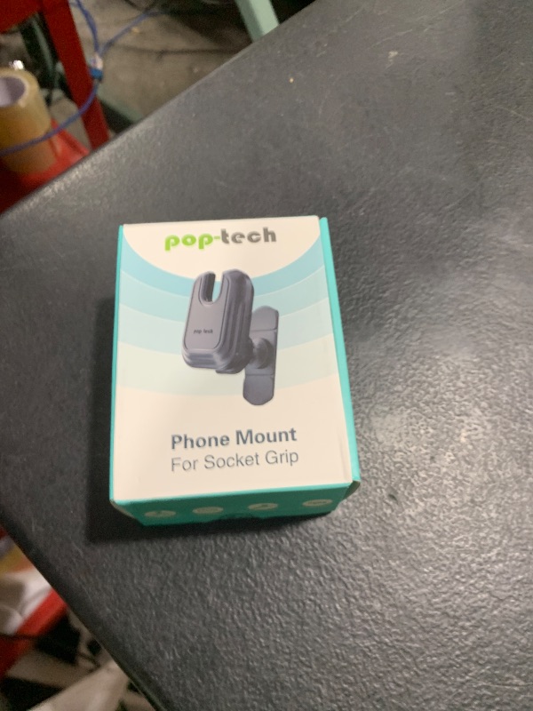 Photo 1 of pop-tech Car Phone Mount for Socket Grip, Adjustable Strong Sticky Cell Phone Holder, Dashboard Adhesive Socket Car Mount Compatible with Thick Wallet Grip for iPhone Samsung Card Holder