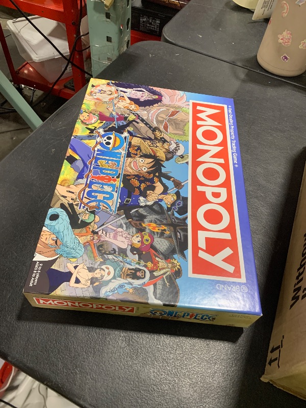 Photo 1 of Monopoly: One Piece Edition Board Game | Buy, Sell, Trade with Popular Characters from The Manga & Anime Series | Featuring 9 Miniature Tokens | Officially Licensed Merchandise and Collectible