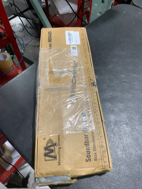 Photo 1 of Mounting Dream Soundbar Mount Sound Bar TV Bracket with Holes/Without Holes, Non-Slip Base Holder Extends 3.4" to 6.1", Up to 20 LBS, Safe and Easy to Install MD5425