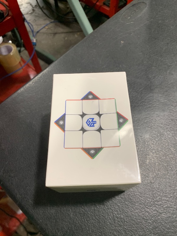Photo 1 of GAN 356 M, Speed Cube 3x3 Magnetic Speedcube Stickerless 356M Fidget Toys for Kids Adults, No Extra GES