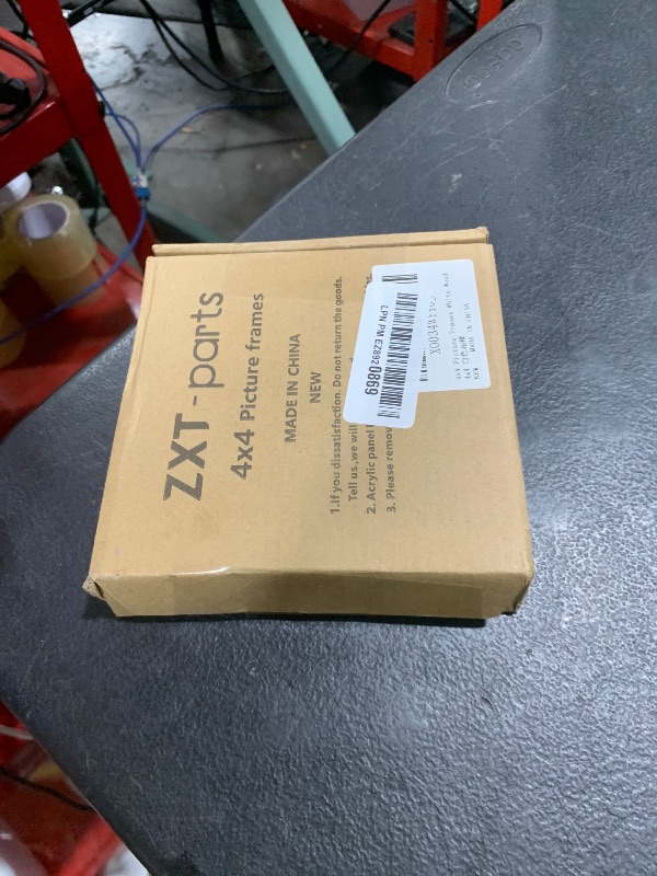 Photo 1 of ZXT-parts 4x4 Picture Frame White, Small Square.Solid Wood Frame, Real Glass Panel, Exquisite Workmanship.Set on the Table, Hang on the Wall, Multi-purpose. Give You A Good Mood.