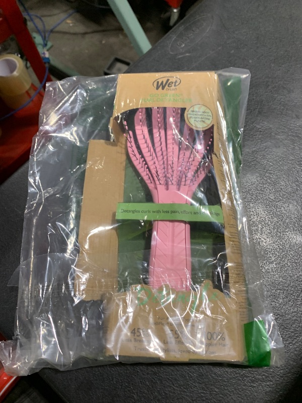 Photo 1 of Wet Brush Go Green Curl Detangler Hair Brush, Pale Pink, Ultra-Soft IntelliFlex Detangling Bristles Glide Through Tangles with Ease, Great For Curls, No Split Ends & Pain-Free for Wet or Dry Hair