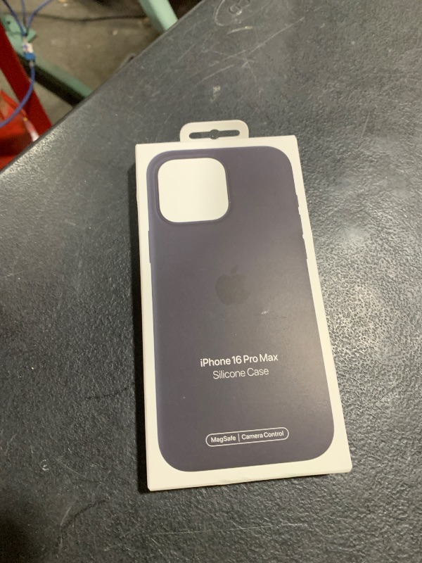 Photo 1 of Apple iPhone 16 Pro Max Silicone Case with MagSafe and Camera Control: Lightweight Phone Case, Wireless Charging Compatible, Smooth Matte Finish; Black