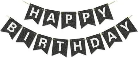 Photo 1 of   happy birthday banner Aluminum Foil Balloon for Birthday Party Decoration