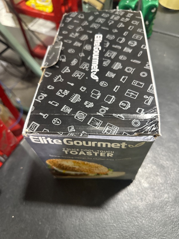 Photo 1 of Elite Gourmet ECT-1027 Cool Touch Toaster, 7 Toast Settings Cancel Functions, Slide Out Crumb Tray, Extra Wide 1.5" Slots for Bagels Waffles Specialty Breads, Puff Pastry, Snacks, White