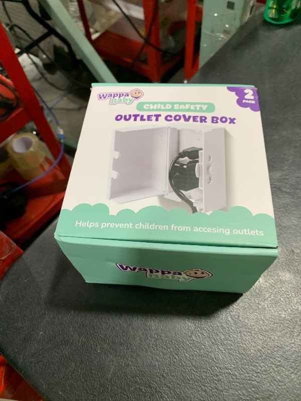 Photo 1 of Baby Safety Outlet Cover Box (2 Pack) Double Lock for Much Better Toddler Proofing, Easier Operation, Simple 3 Step Install with Included Screws. Provides Extra Space Inside for Plugs (2 Pack, White)