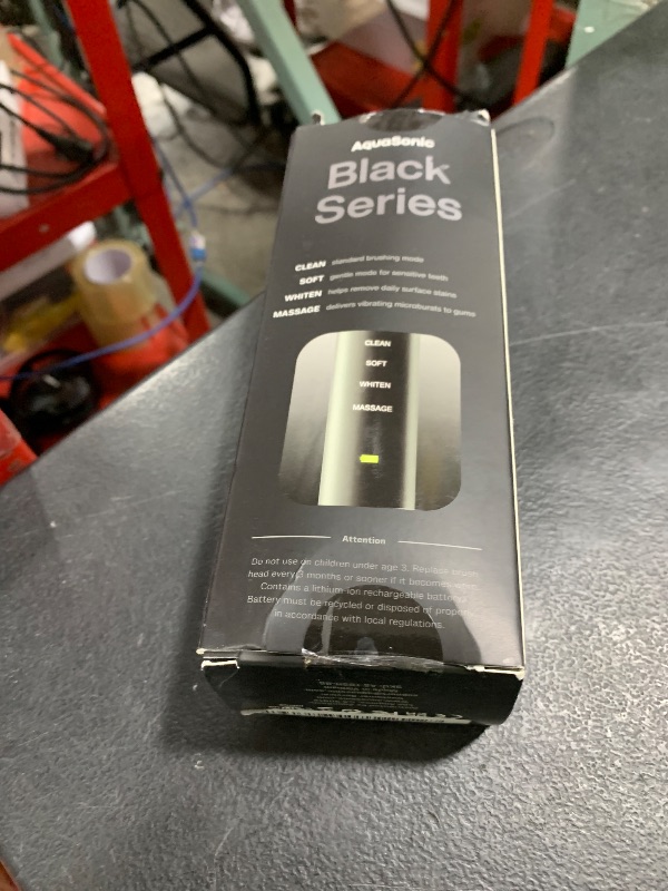 Photo 1 of Aquasonic Black Series Ultra Whitening Toothbrush – ADA Accepted Electric Toothbrush- 8 Brush Heads & Travel Case – 40,000 VPM Electric Motor & Wireless Charging - 4 Modes w Smart Timer
