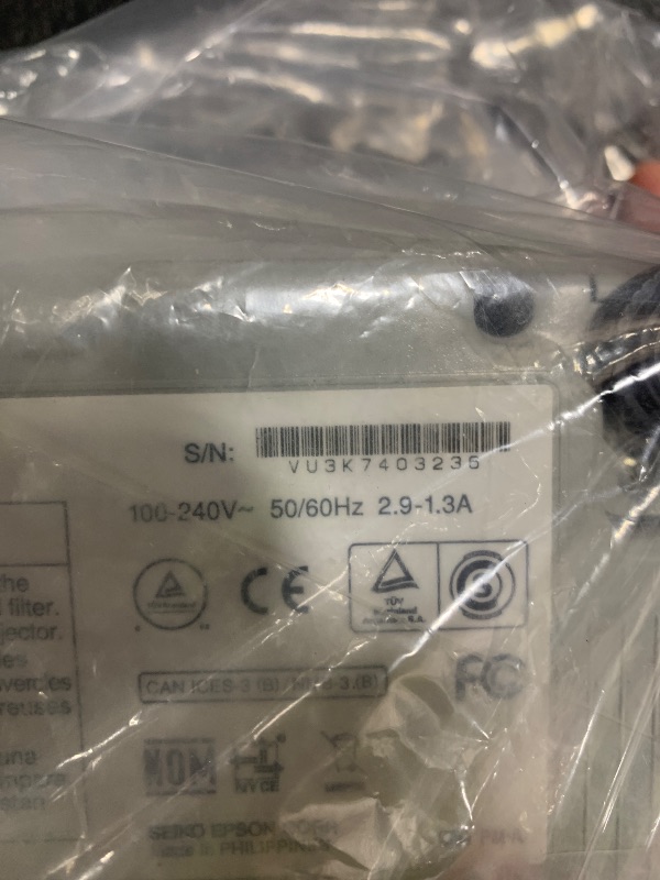 Photo 1 of Epson V11H692020 LCD Projector, PowerLite X27,White (Renewed)