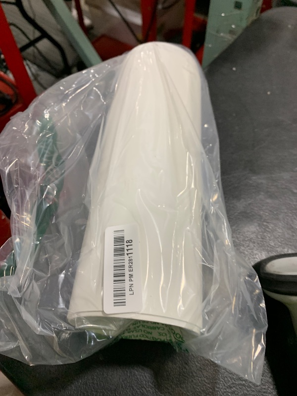 Photo 1 of 4 Inch Adjustable Through-Wall Vent Duct - White - Different Vent Covers on Both Sides Possible - for Vent Dryer kit - Plastic Pipe - Exhaust Duct, Adjustable Length (4" inch)