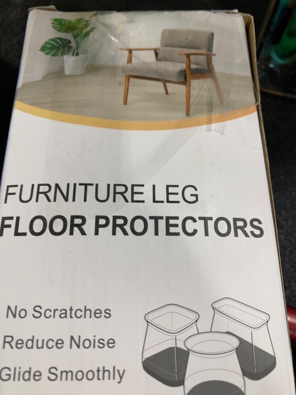 Photo 1 of 32 Pcs Silicone Chair Leg Floor Protectors for Hardwood Floors, Brown Felt Bottom Chair Leg Covers, Free Moving Table Leg Covers, Stool Leg Protectors Caps?Large fit : 1.3'' - 2''?