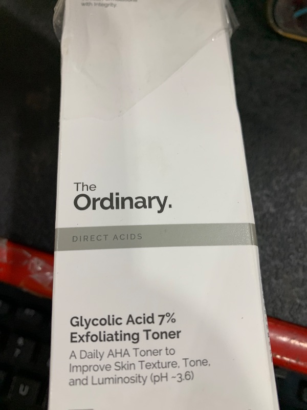 Photo 1 of The Ordinary Glycolic Acid 7% Exfoliating Toner, Brightening and Smoothing Daily Toner for More Even-Looking Skin Tone, 3.4 Fl Oz