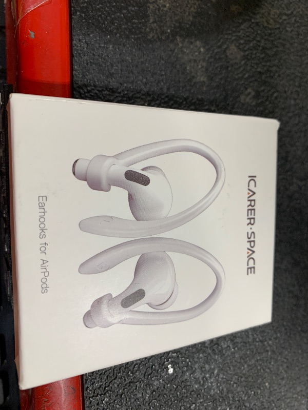 Photo 1 of ICARERSPACE 2 Pairs AirPods Ear Hooks for AirPods Pro 2, AirPods Pro, AirPods 4, 3, 2 & 1, Upgraded Anti Slip Sports Clip Hooks for AirPods 1, 2, 3, 4,Pro and Pro 2 – Black