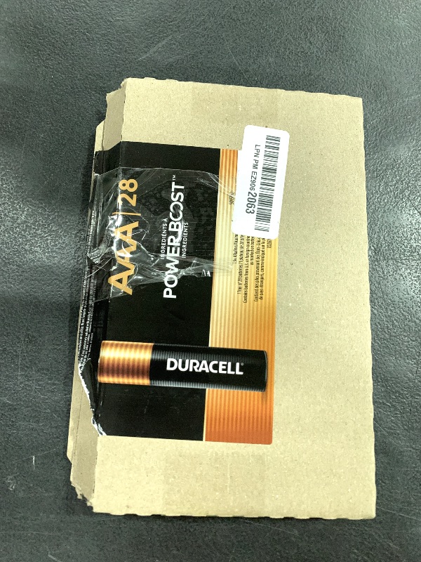 Photo 1 of Duracell Coppertop AAA Batteries with Power Boost Ingredients, Triple A Batteries, 28 Count (Pack of 1), Re-closable Pack for Quick Access and Organized Storage, Alkaline AAA Battery