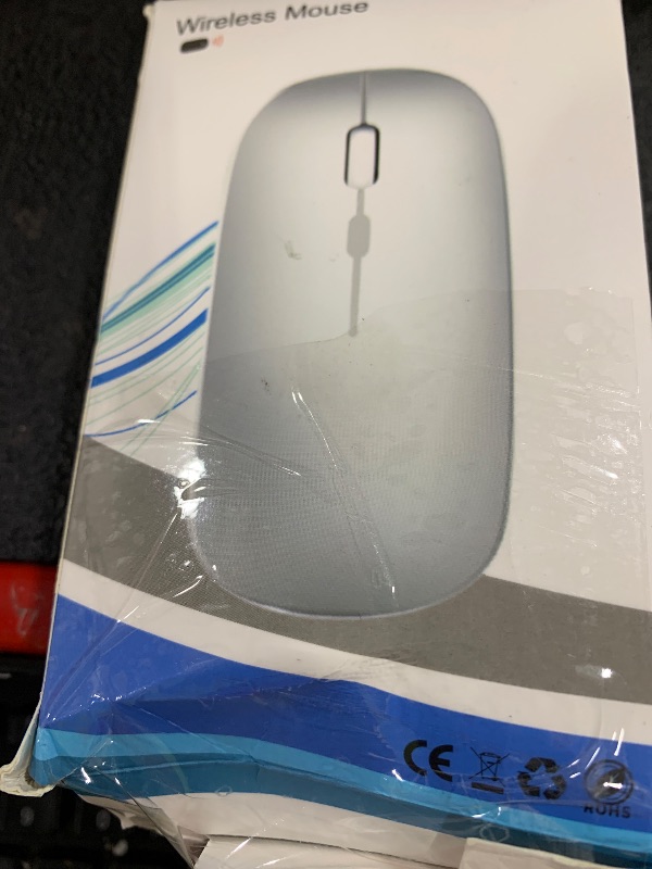 Photo 1 of WREANU Wireless Bluetooth Mouse Rechargeable Laptop Mice with LED Lights Silent Slim Use(BT5.2 and 2.4G Portable USB) Dual Mode Computer Mouse for Laptop/iPad/Tablet/Apple/Computer/Mac (Black)