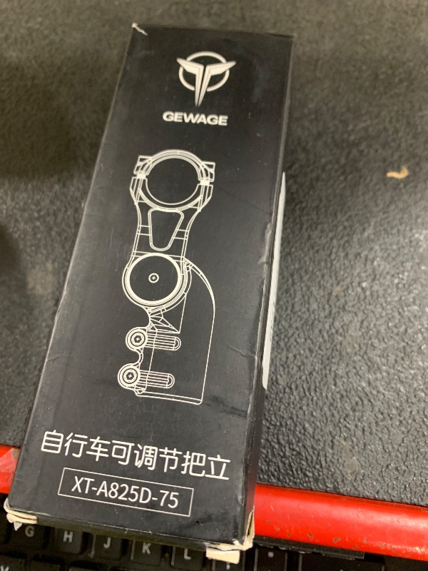 Photo 1 of Bike Stem - 130 Degree Adjustable Bicycle Stem- 75mm 90mm 130mm Handlebar Stem Riser for 31.8(1-1/4") Handlebars, Suitable for Most of Mountain Bike, Road Bike, BMX