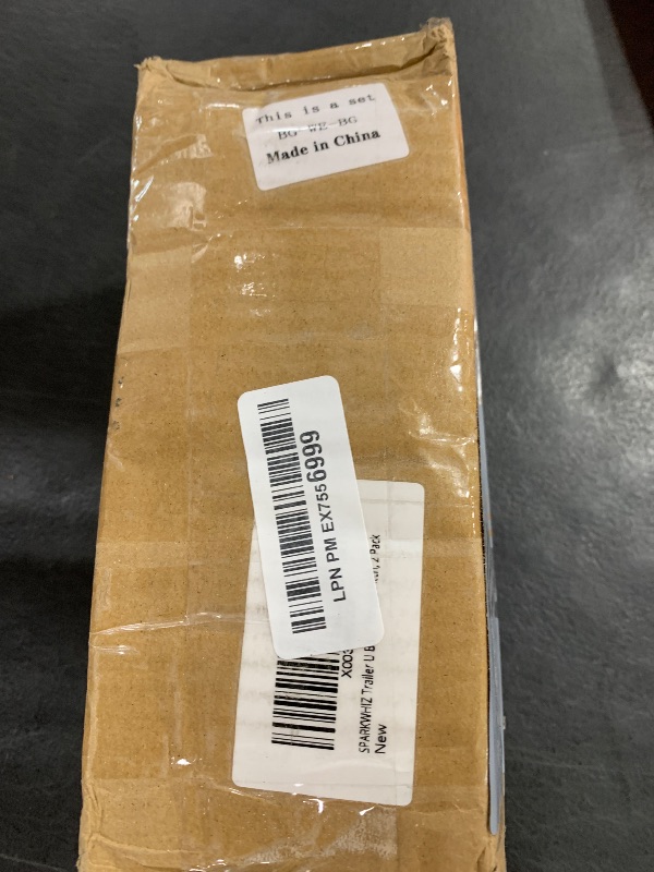 Photo 1 of SPARKWHIZ Trailer U Bolt Kit 7 inch for 5,200-7,000 lb Trailer Axle, 3" Round Axle, 1/2” Diameter, 2" Thread Pitch, 2 Pack