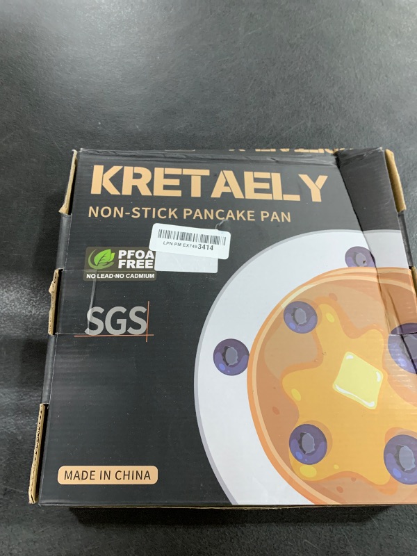 Photo 1 of KRETAELY Pancake Pan Nonstick Pancake Griddle Mini Pancake Maker with PFOA Free Coating pancake mold Suitable for All Cooktops 1PC