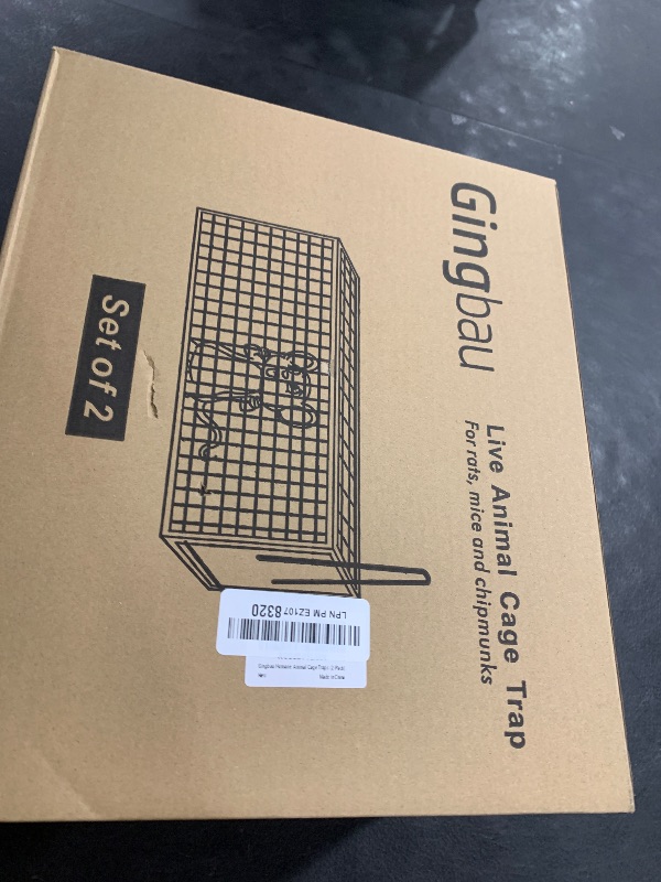 Photo 1 of Gingbau 2-Pack Rat Traps Humane Live Chipmunk Cage Traps