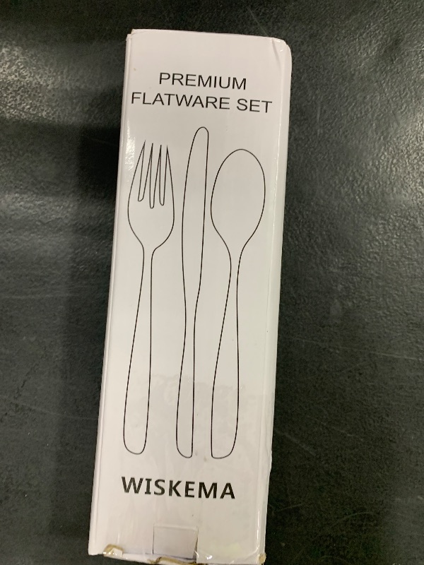 Photo 1 of 24 Pcs Silverware Set with Steak Knives, Stainless Steel Flatware Set for 4, Food-Grade Cutlery Set, Mirror Polished Tableware Eating Utensils Set for Kitchen, Knife Fork Spoon Set, Dishwasher Safe