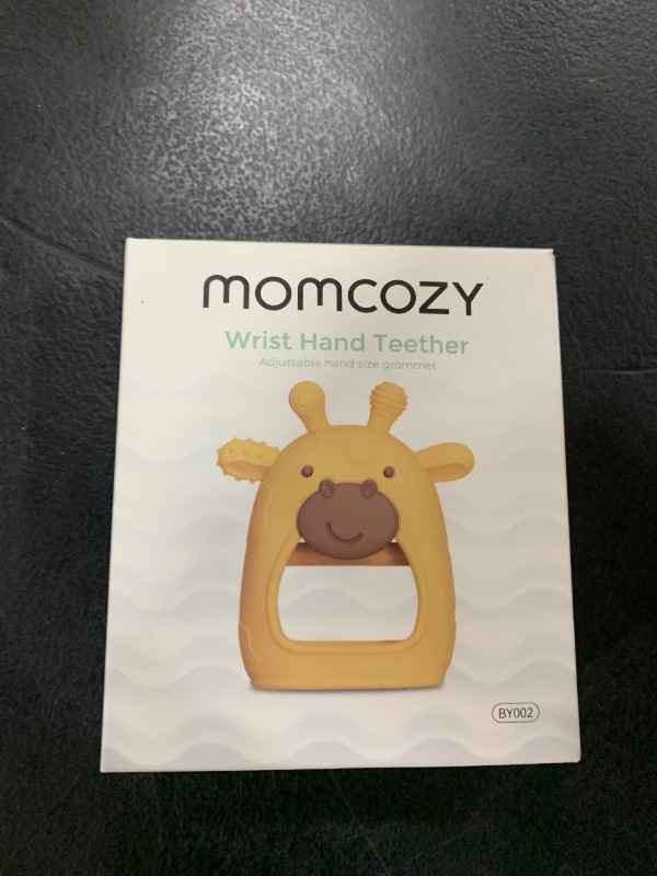 Photo 1 of Momcozy Baby Teether Toys | Baby Teething Toys | Baby Teething Relief | Food Grade Silicone Teether Baby Toys | Baby Teether 0-6 Months | Teething Toy 6-12 Months | Baby Essential | Yellow