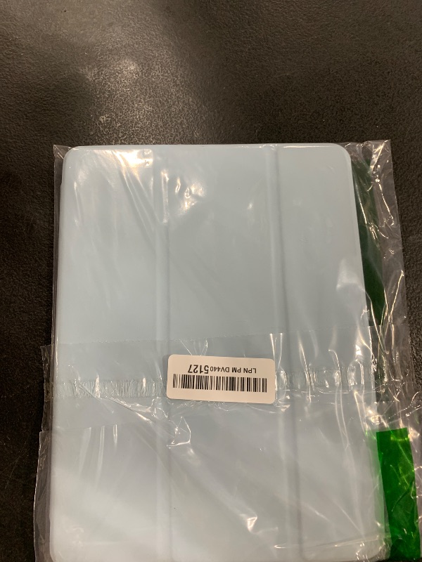Photo 1 of Kenke iPad 10.2 Inch Case for 9th/8th/7th Generation (2021/2020/2019) With Left Side Pencil Holder, Protective Soft PU Cover, Auto Wake/Sleep (Blue)