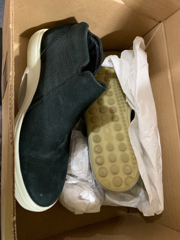 Photo 1 of ECCO Women's Soft 7 Side Zip Bootie Sneaker, Black Nubuck, 7-7. 5