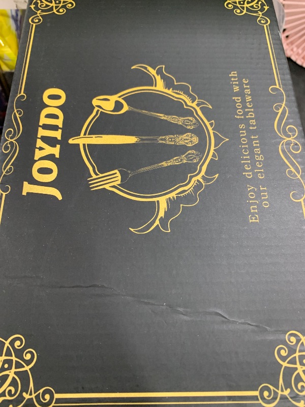 Photo 1 of Joyido 150PCS Black Plastic Silverware - Heavy Duty Disposable Cutlery Sets - Fancy Plastic Utensils Flatware Include 50 Forks, 50 Spoons, 50 Knives for Catering, Parties, Dinners, Weddings