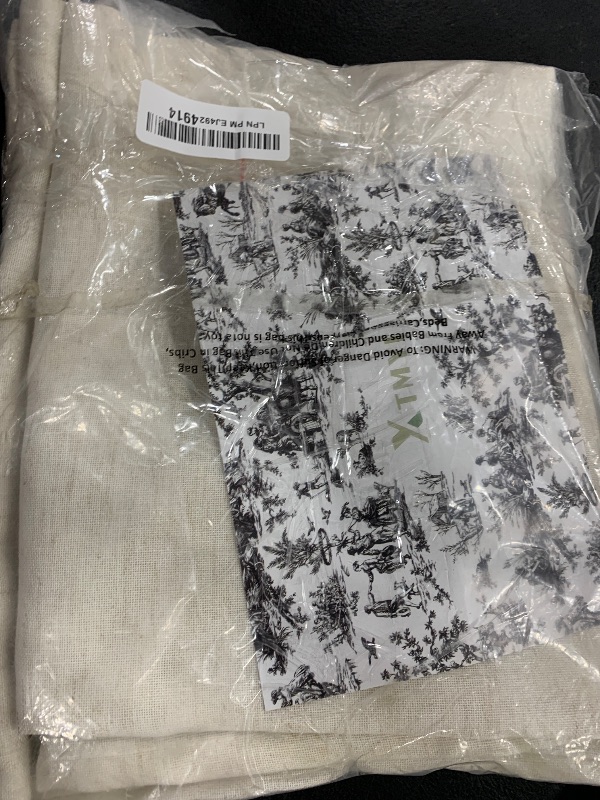 Photo 1 of Nanspring Linen Cafe Curtains 30 Inch Length Light Filtering Semi Sheer Mini Curtains for Small Window Basement Bathroom Natural Back Tab Rod Pocket Pleated Short Sheer Kitchen Curtain 30x30 Cream