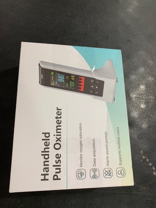Photo 1 of HealthTree Infant Handheld Pulse Oximeter Oxygen Monitor Fingertip for Adult Baby, Rechargeable Oximeter with Overnight Continuous, Alarm