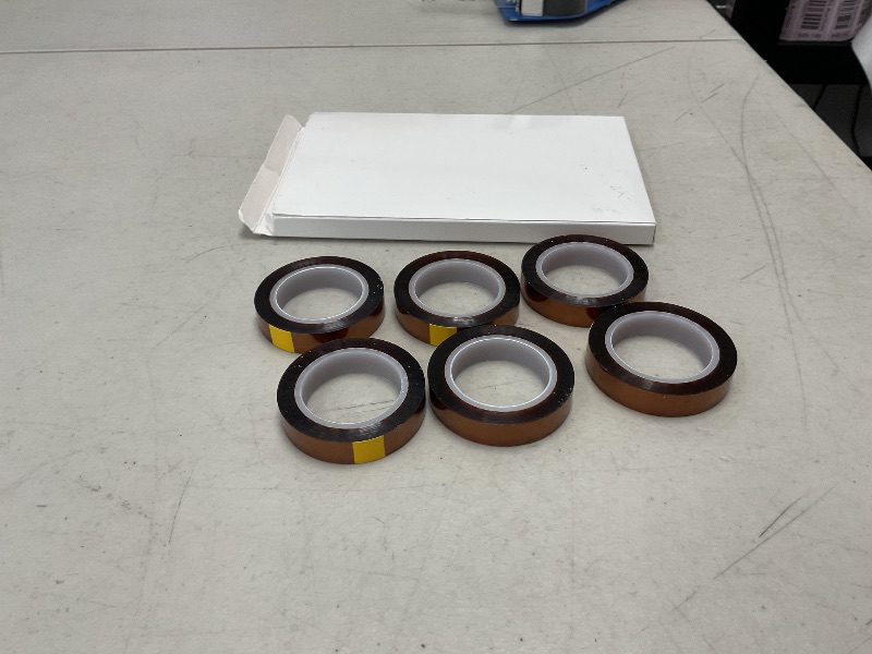 Photo 1 of MEBMIK 6 Rolls 10mm x16m(52FT) Heat Tape High Temperature Heat Resistant Tape Heat Transfer Tape for Heat Sublimation Press Vinyl,No Residue