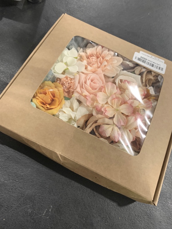 Photo 1 of Floweroyal Artificial Flowers Combo Champagne Flowers Mix Silk Flowers Dahlia Roses with Stems for DIY Wedding Bridal Bouquets, Baby Shower, Floral Arrangement, Table Centerpieces, Home Decorations.