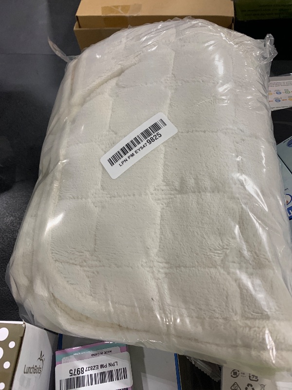 Photo 1 of MDSASFD Velvet Couch Cover, Washable Sectional Sofa Cover, Anti Slip Sofa Slipcovers for 3 Cushion Couch Sofa L Shaped Recliner, Furniture Protector Covers for Pets Kids(White, Only 1 PCS)