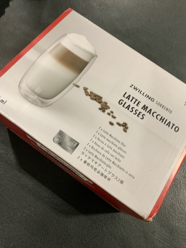 Photo 1 of ZWILLING J.A. Henckels Zwilling ja henckels sorrento latte glass, glass, 2-piece, 5 Pound