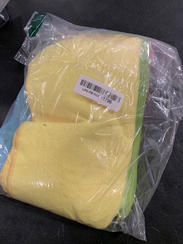 Photo 1 of HOMEXCEL Microfiber Cleaning Cloth, 24 Pack Cleaning Rags, Cleaning Towels with 4 Color Assorted, 11.5"X11.5"(Green/Blue/Yellow/Pink)