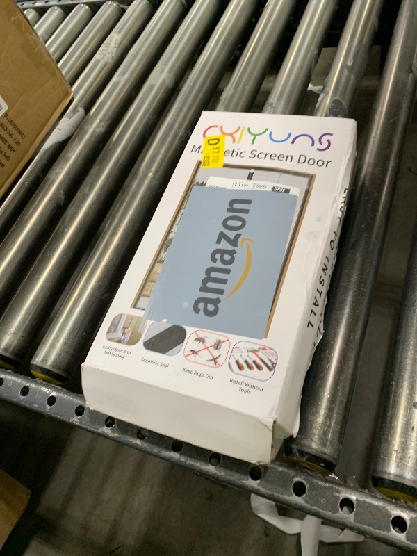 Photo 1 of CHIYUNS Screen Door Mesh Magnetic Closure 32 x 82 inch, Self Closing Fiberglass Mosquito Net with Magnet 