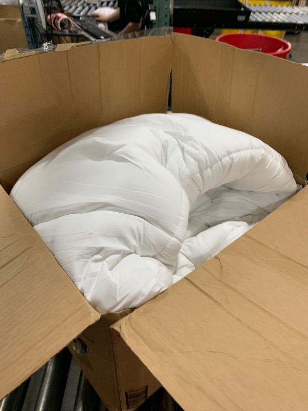Photo 1 of Mattress Topper King for Back Pain, Extra Thick Mattress Pad Cover, Plush Pillow Top, Deep Elastic Pocket, White