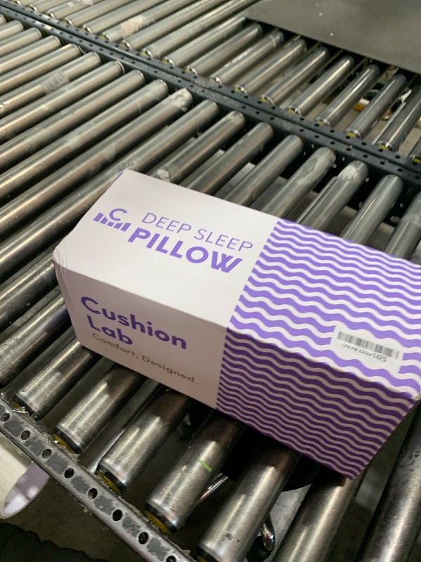 Photo 1 of C CUSHION LAB Deep Sleep Pillow, Patented Ergonomic Contour Design for Side & Back Sleepers, Orthopedic Cervical Shape Gently Cradles Head & Provides Neck Support & Shoulder Pain Relief - Calm Grey