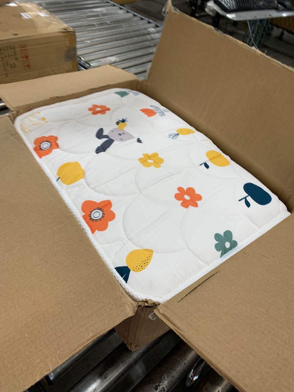 Photo 1 of Mini Crib Mattress 38" x 24" x 4"- Firm Support and Comfort Premium Foam,Noiseless and Odorless,Hypoallergenic Mini Crib Mattress,Fits Mini and Portable Cribs,Dual Sided with Soft Breathable Fabric
