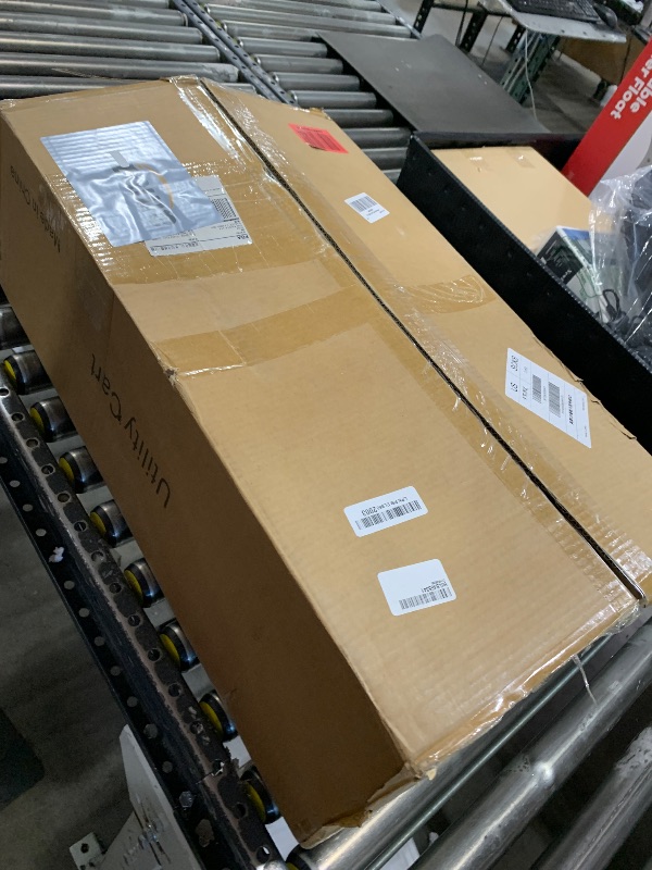 Photo 1 of Rolling Utility Carts with Wheels Heavy Duty,3 Tier Rolling Cart with Wheels,510 LBS Food Service Cart with Rubber Mallet and Pad for Restaurant Kitchen Warehouse Office,35.5" x 16.9" x 39.5"(Black)