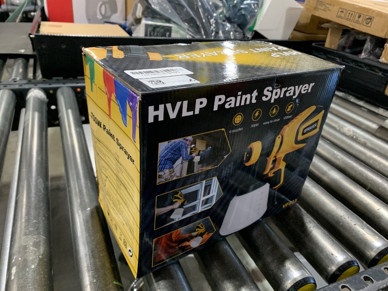 Photo 1 of VONFORN Paint Sprayer, 700W HVLP Spray Gun with Cleaning & Blowing Joints, 4 Nozzles and 3 Patterns, Easy to Clean, for Furniture, Cabinets, Fence, Walls, Door, Garden Chairs etc. VF803