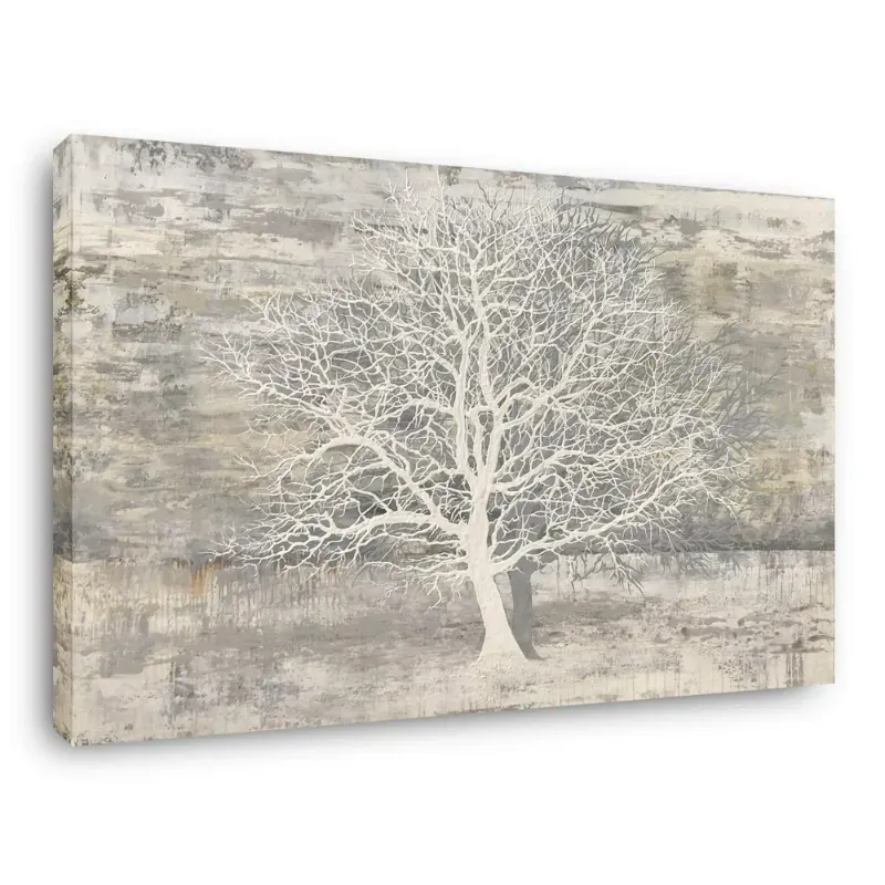 Photo 1 of Arts Tree Of Life Canvas Wall Art Hand Painted Gre--- 24" x 64"
