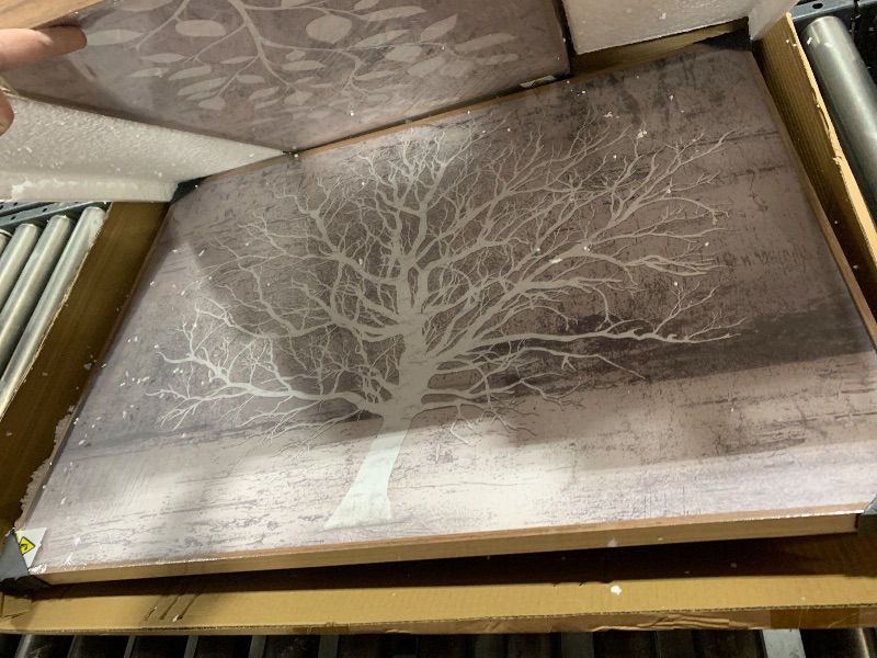 Photo 1 of Arts Tree Of Life Canvas Wall Art Hand Painted Gre--- 24" x 64"